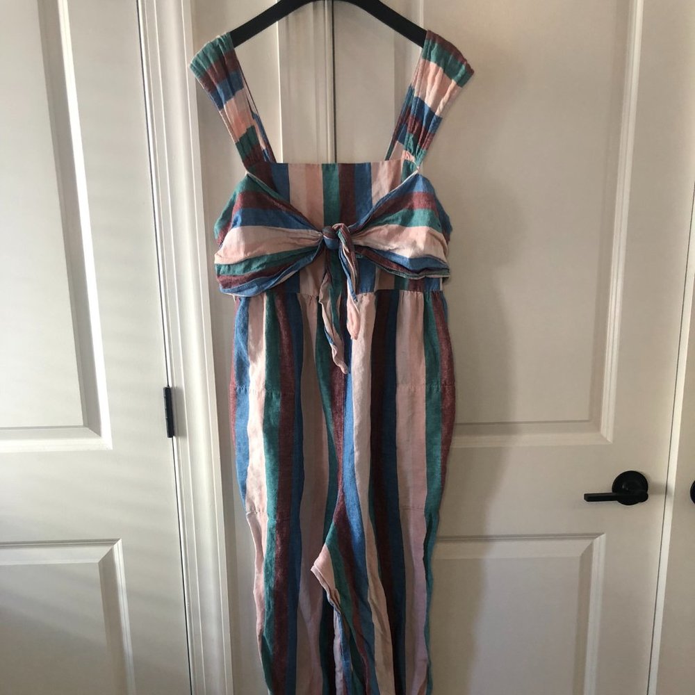 Striped Wide-Leg Jumpsuit